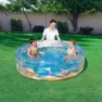 Bestway Tropical Play Ø170x53 Cm Runder Aufblasbarer Pool, Clear, 697L
