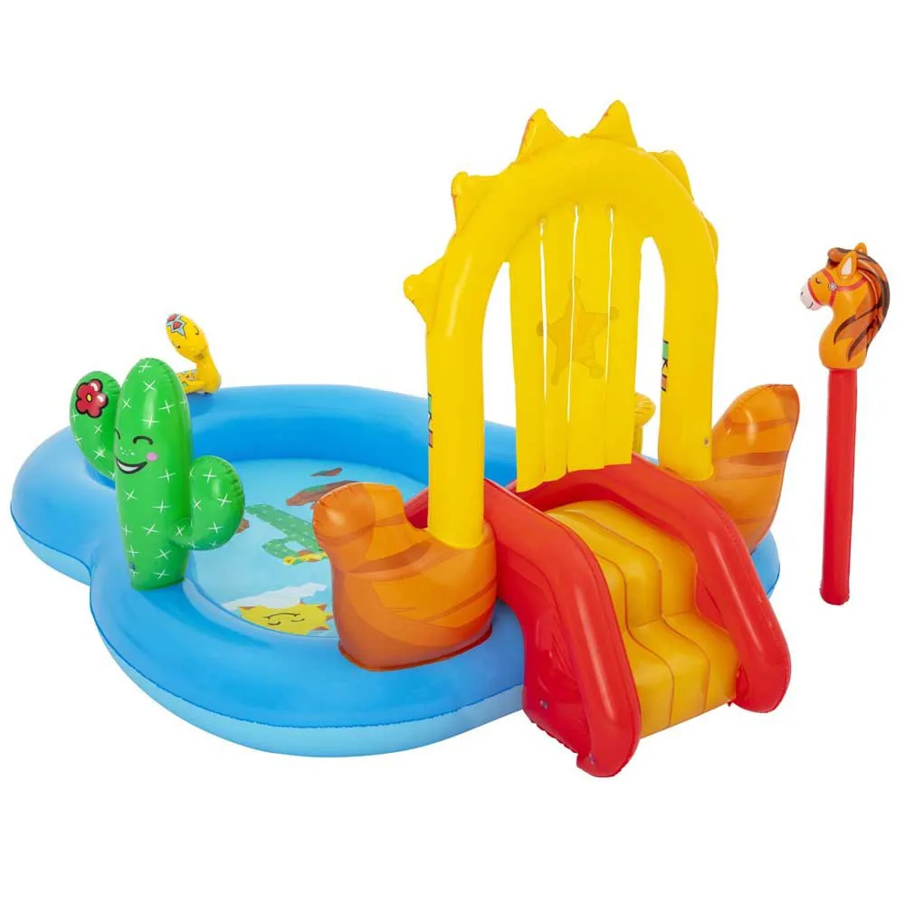 Bestway Wild West Aufblasbares Spielzentrum unisex, Muticolour, 264 x 188 x 140cm Bestway Wild West Aufblasbares Spielzentrum unisex, Muticolour, 264 x 188 x 140cm