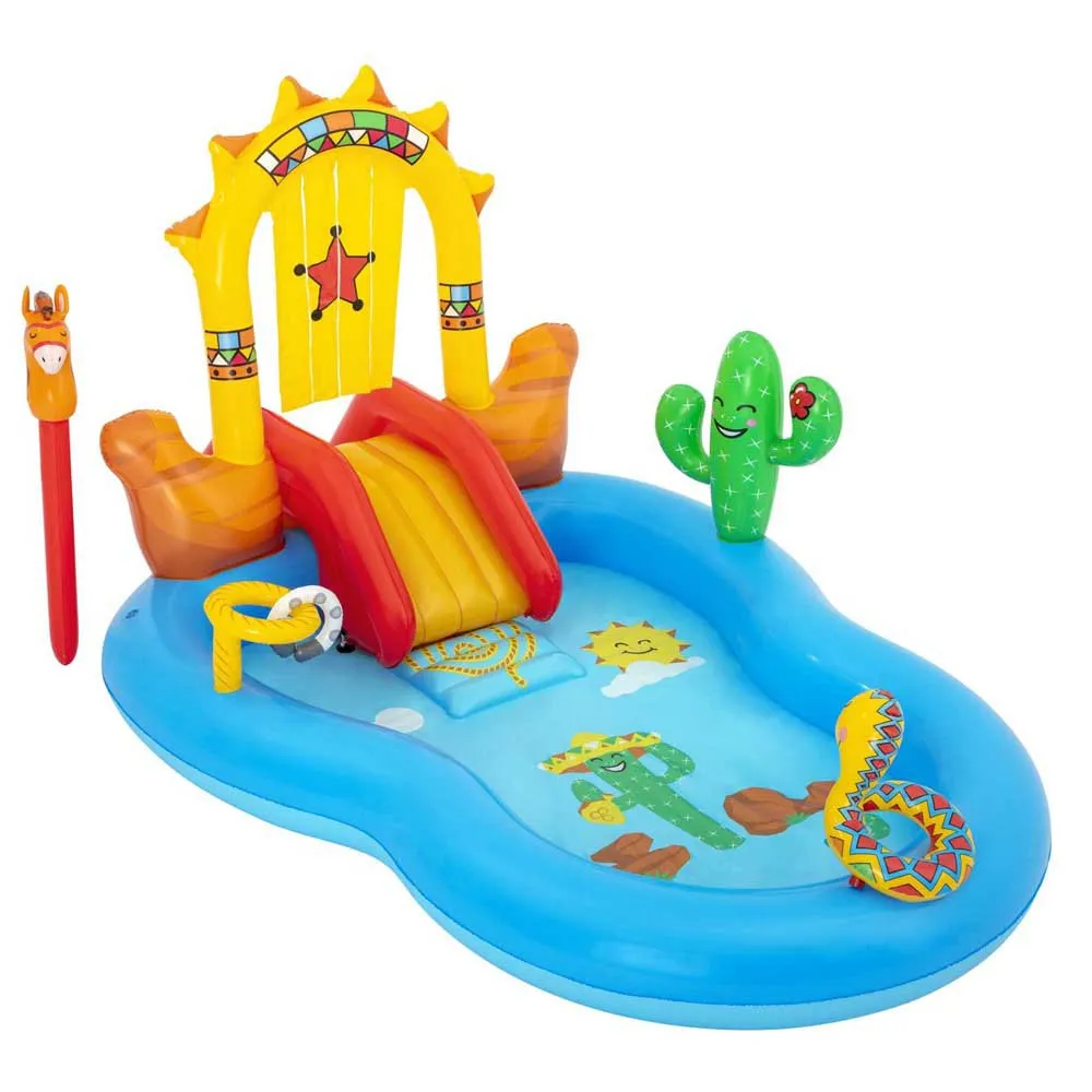 Bestway Wild West Aufblasbares Spielzentrum unisex, Muticolour, 264 x 188 x 140cm Bestway Wild West Aufblasbares Spielzentrum unisex, Muticolour, 264 x 188 x 140cm
