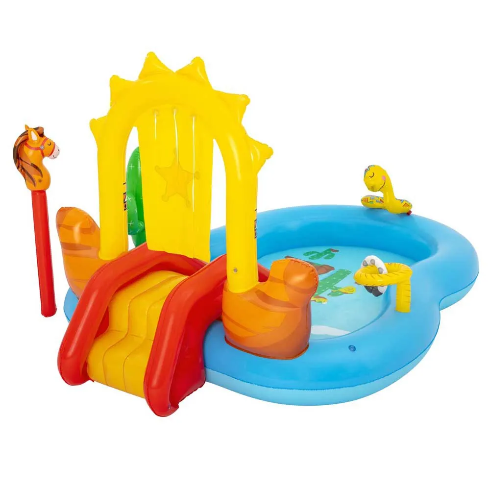 Bestway Wild West Aufblasbares Spielzentrum unisex, Muticolour, 264 x 188 x 140cm Bestway Wild West Aufblasbares Spielzentrum unisex, Muticolour, 264 x 188 x 140cm