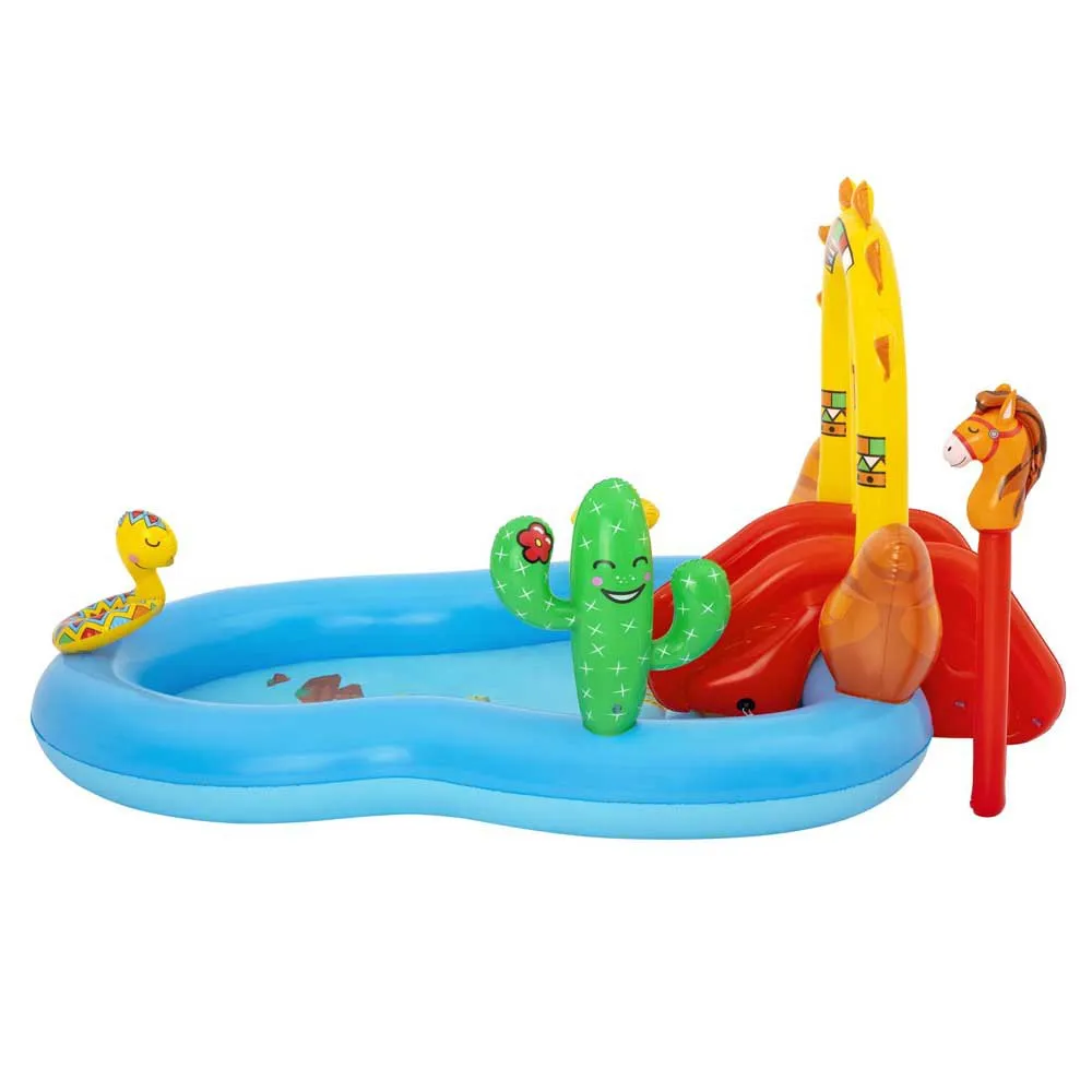 Bestway Wild West Aufblasbares Spielzentrum unisex, Muticolour, 264 x 188 x 140cm Bestway Wild West Aufblasbares Spielzentrum unisex, Muticolour, 264 x 188 x 140cm