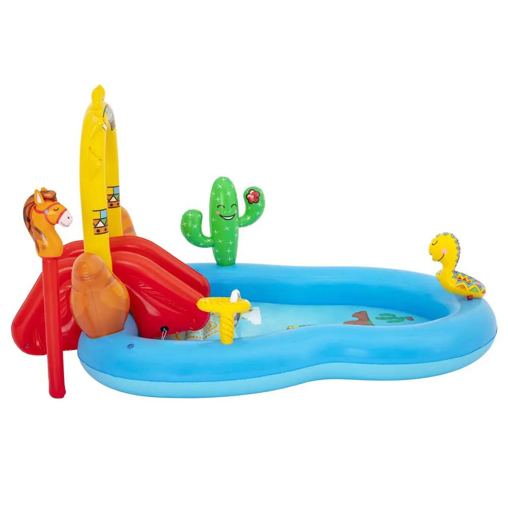 Bestway Wild West Aufblasbares Spielzentrum unisex, Muticolour, 264 x 188 x 140cm Bestway Wild West Aufblasbares Spielzentrum unisex, Muticolour, 264 x 188 x 140cm