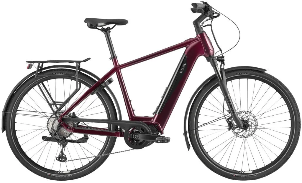 BESV TR 1.1 Step Over Burgundy Gloss 28" 720 Wh Diamant BESV TR 1.1 Step Over Burgundy Gloss 28" 720 Wh Diamant
