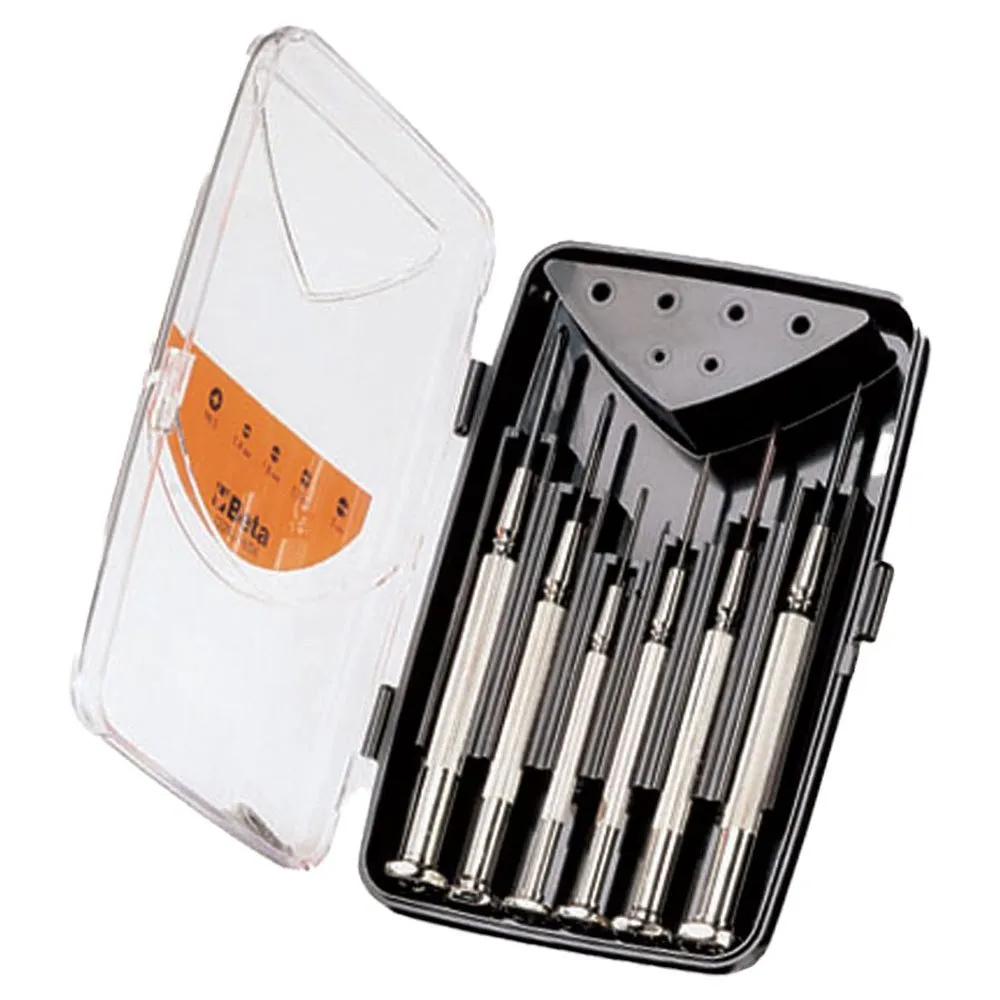 Beta Utensili 1.4/2/2.4/3 Mm + Ph0/ph1 Mikroschraubendrehersatz, Black / silver, One Size