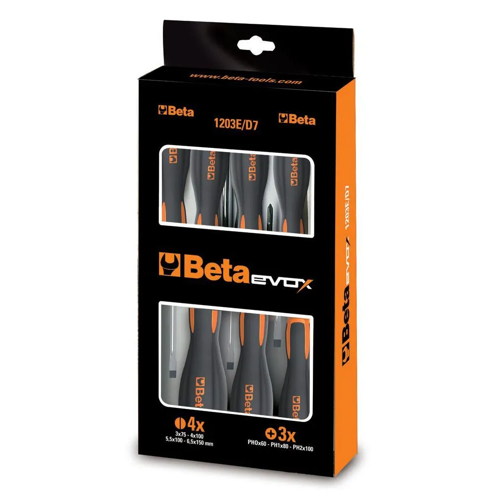 Beta Utensili Evox Blister Schraubendreher-set 5 Einheiten, Grey / orange, One Size Beta Utensili Evox Blister Schraubendreher-set 5 Einheiten, Grey / orange, One Size