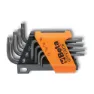 Beta Utensili Torx T9/t10/t15/t20/t25/t27/t30/t40 Schraubenschlüssel 8 Stücke, Black / orange, One Size