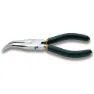 Beta Utensili Zangen Mit Gebogenen Halbrunden Spitzen Blister 54 Mm, Black / silver, One Size