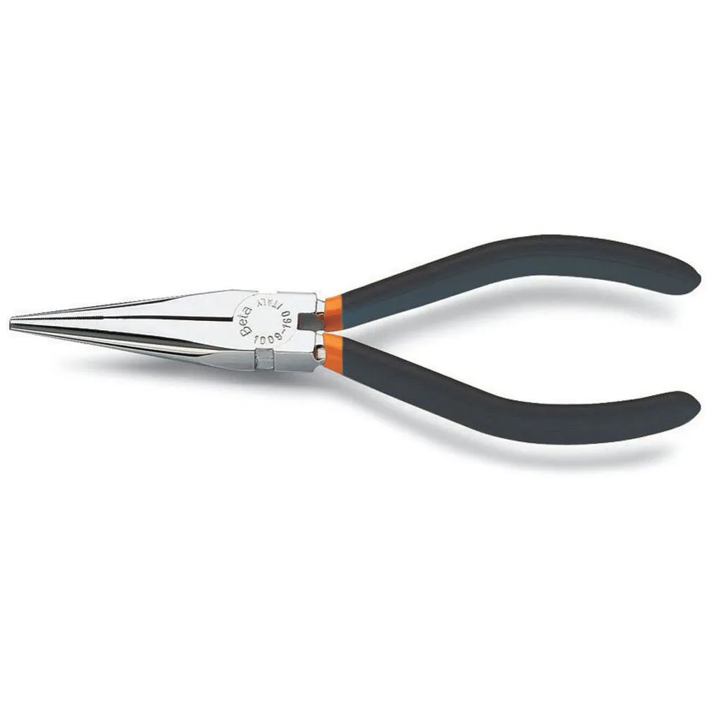 Beta Utensili Zangen Mit Geraden Halbrunden Spitzen 56.5 Mm, Black / silver, One Size