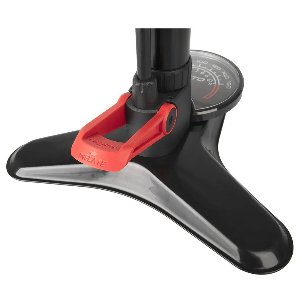 Beto Tubeless Standpumpe, Black, 160psi Beto Tubeless Standpumpe, Black, 160psi