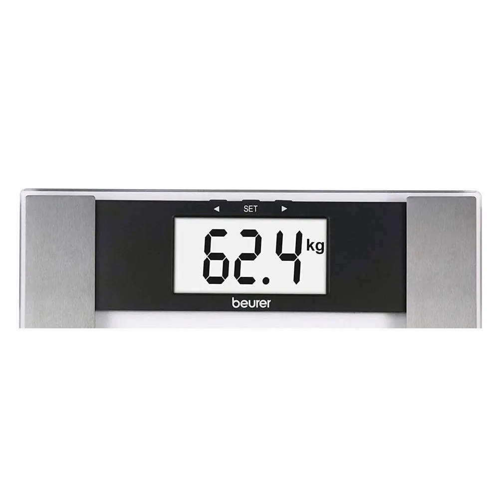 Beurer Bg17 Waage, Silver / black / clear, One Size Beurer Bg17 Waage, Silver / black / clear, One Size