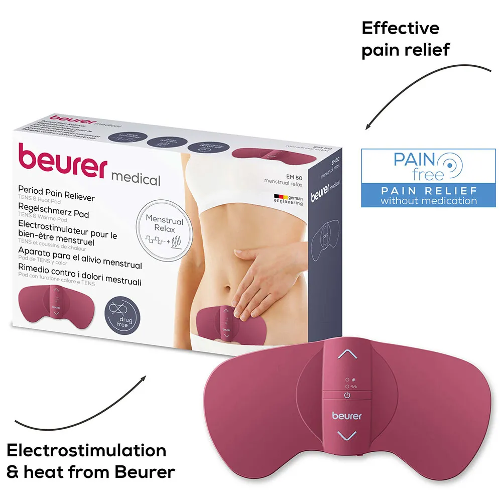 Beurer Em 50 Menstruationsmassagegerät, Red, One Size Beurer Em 50 Menstruationsmassagegerät, Red, One Size