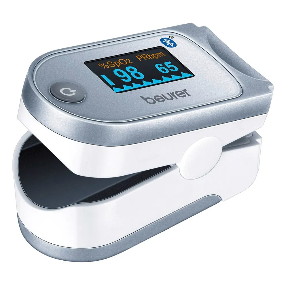 Beurer Po 60 Pulsoximeter, White / silver, One Size Beurer Po 60 Pulsoximeter, White / silver, One Size