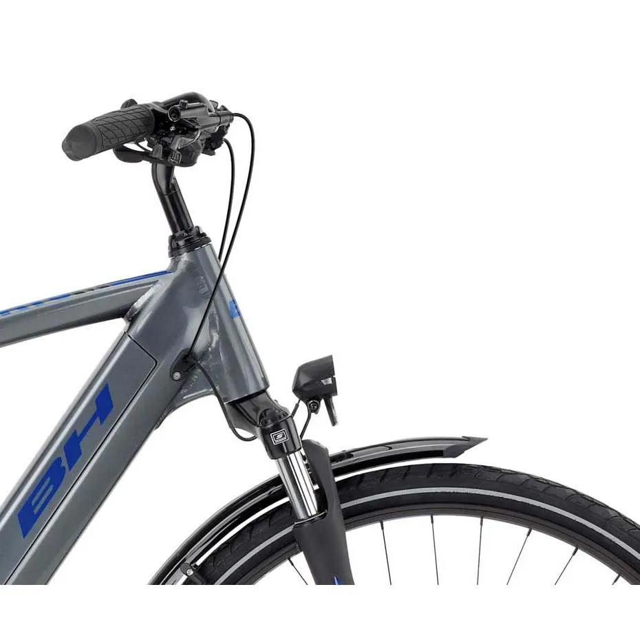 BH Bikes Atom City Bh1e 700c Acera 2023 Elektrofahrrad, Silver / blue / silver, M, 500Wh BH Bikes Atom City Bh1e 700c Acera 2023 Elektrofahrrad, Silver / blue / silver, M, 500Wh