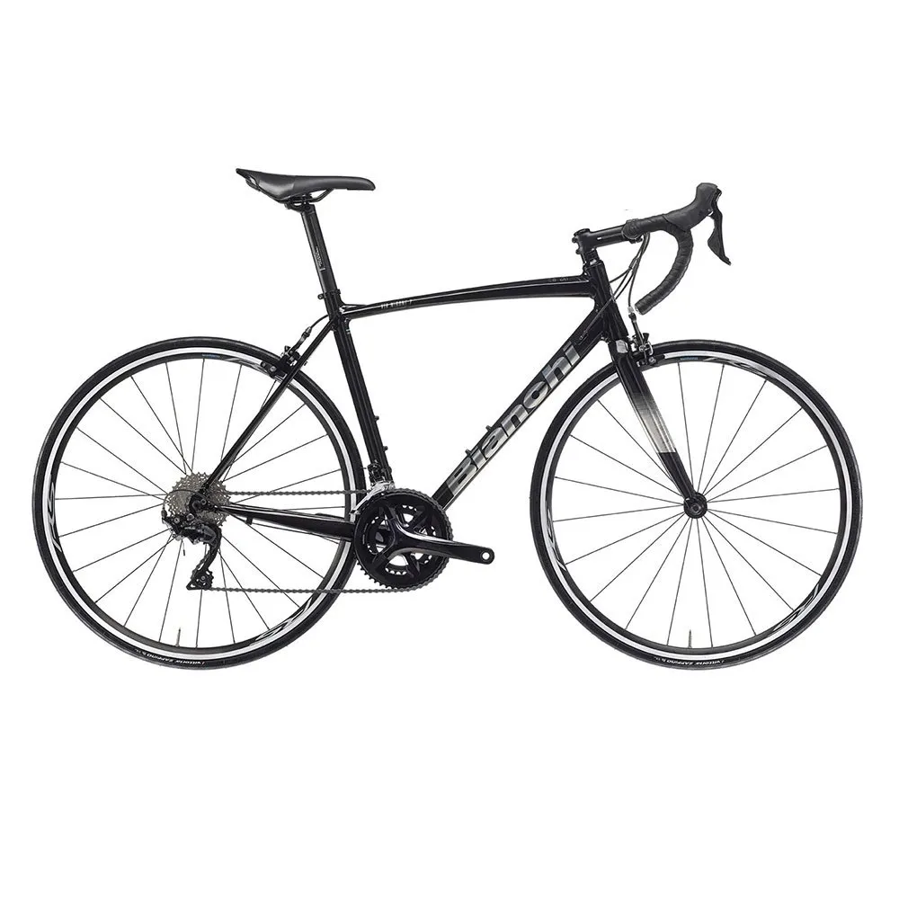 Bianchi Via Nirone 7 105 2022 Rennrad, Black / titanium silver, 57
