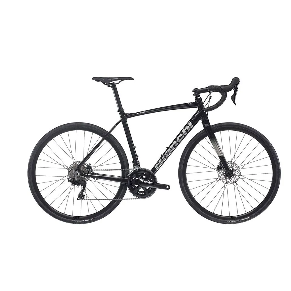 Bianchi Via Nirone 7 105 Disc 2022 Rennrad, Black / titanium silver, 59