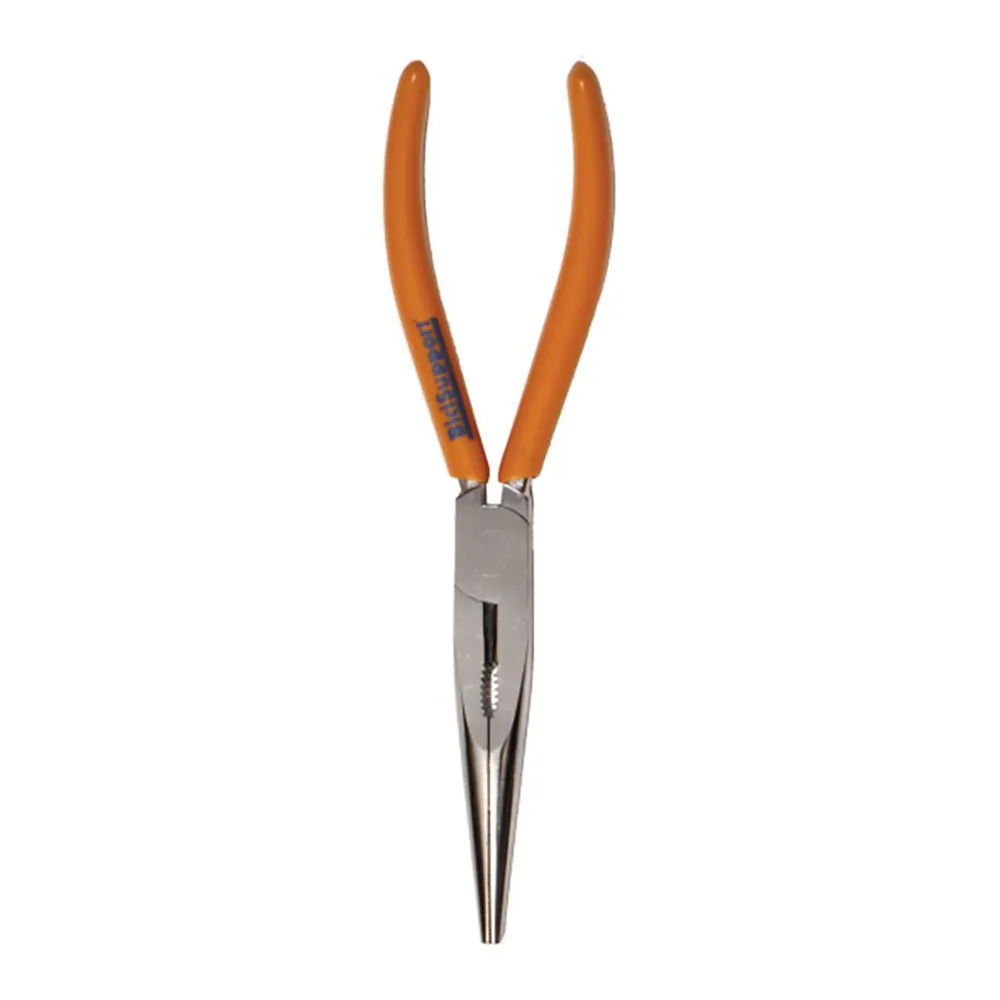 BICISUPPORT Halbrunde Nasenzange 200mm, Orange, One Size