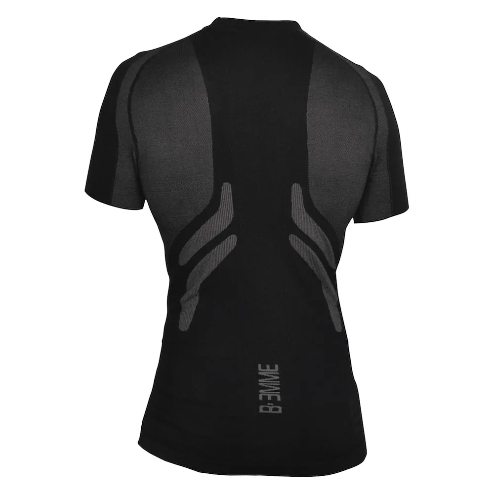 Biemme Dolomiti Kurzarm-baselayer, Carbon black