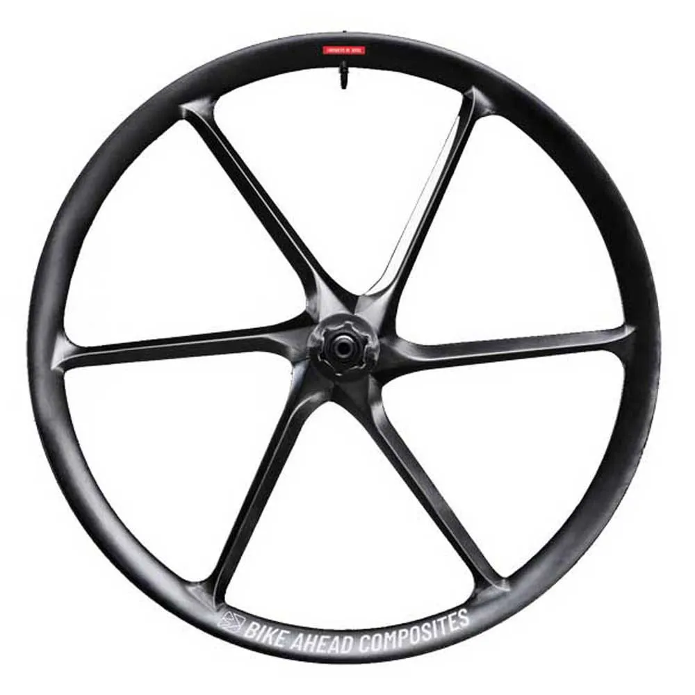 bike ahead composites Biturbo Rennrad-vorderrad, Black, 12 x 100mm