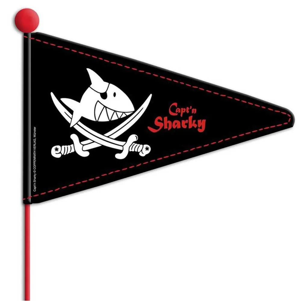 Bike Fashion Capitain Sharky Flagge, Black / red, One Size Bike Fashion Capitain Sharky Flagge, Black / red, One Size