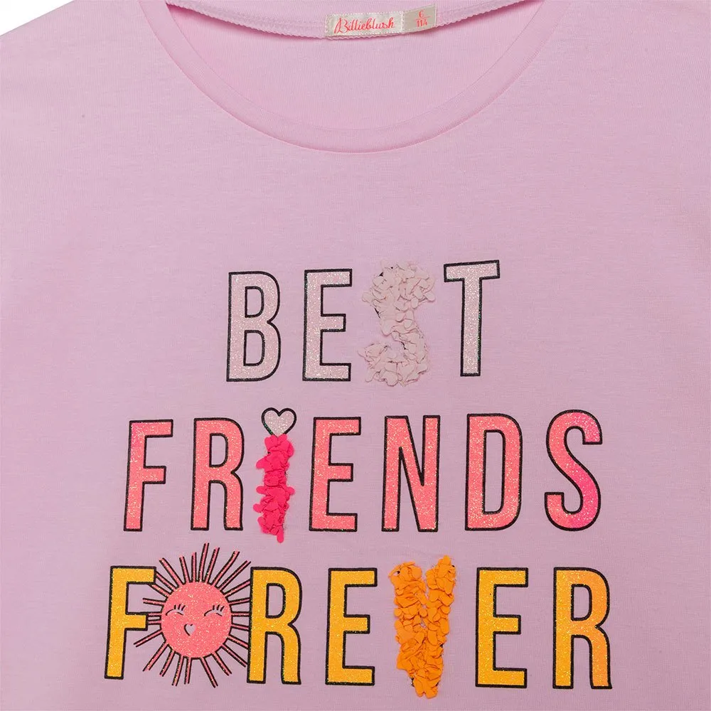 Billieblush U15967 Kurzarm-t-shirt, Pink, 24MON Billieblush U15967 Kurzarm-t-shirt, Pink, 24MON