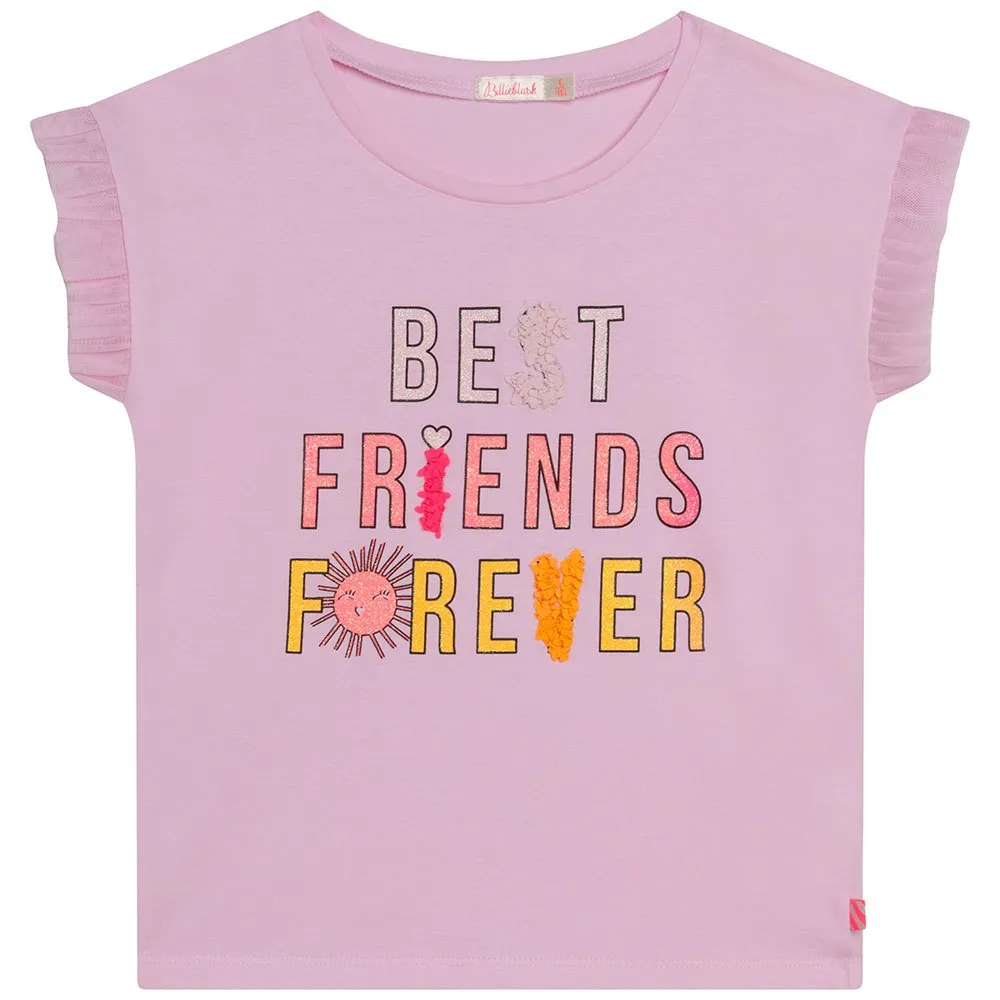 Billieblush U15967 Kurzarm-t-shirt, Pink, 24MON Billieblush U15967 Kurzarm-t-shirt, Pink, 24MON
