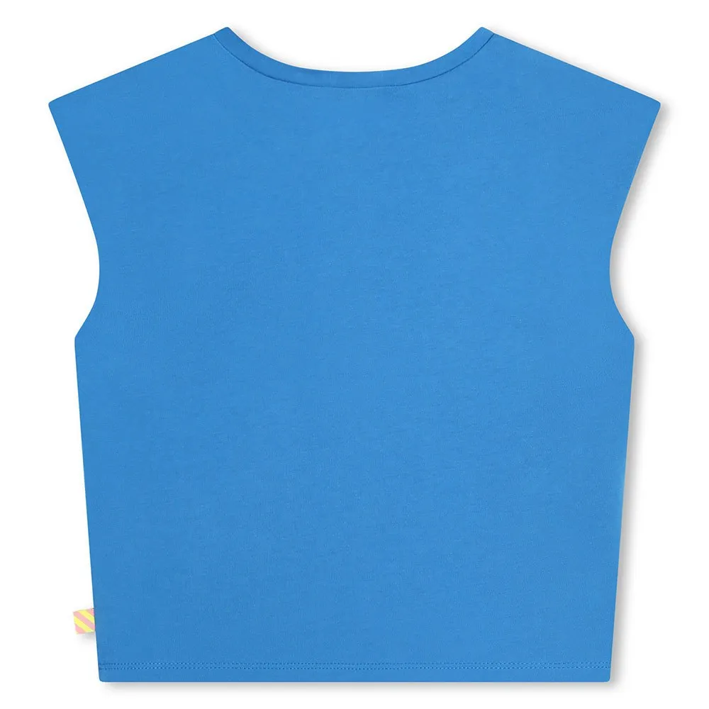 Billieblush U20087 ärmelloses T-shirt, Blue, 10Y