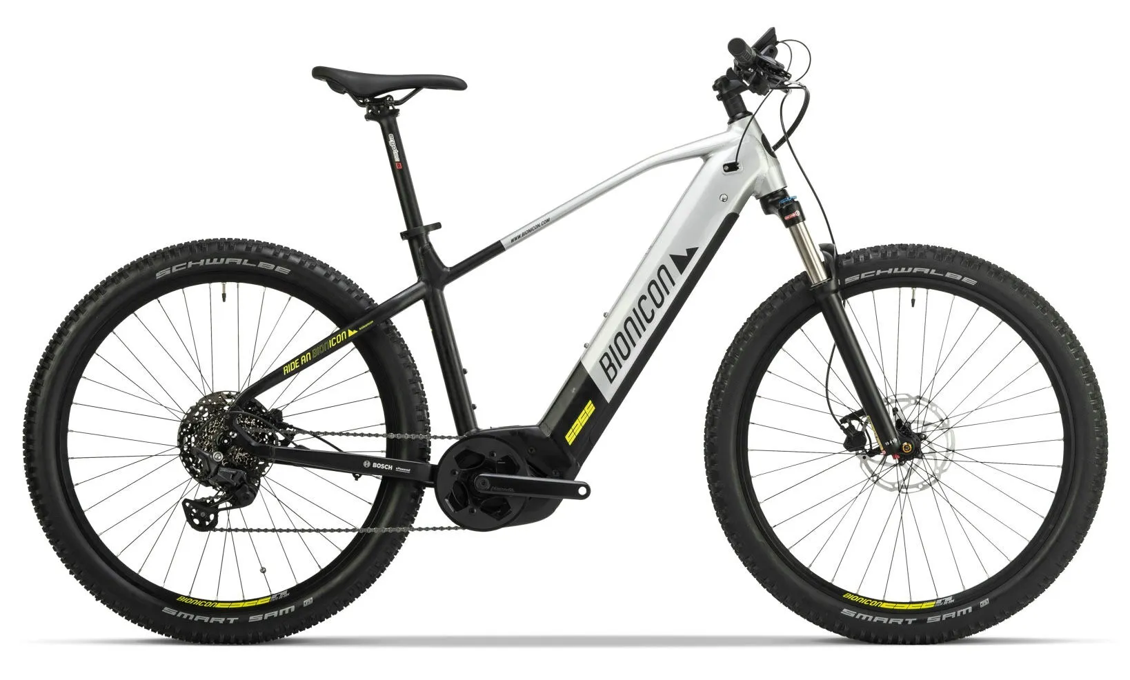 Bionicon JAMES 2 silver / black 29" 750 Wh Diamant, Hersteller-silver / black, 38cm