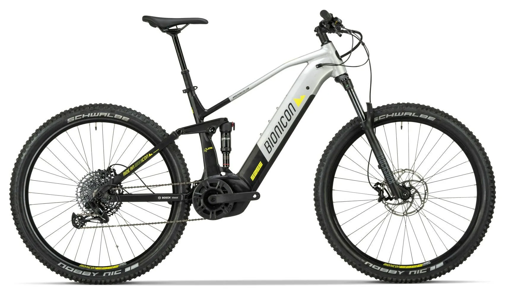 Bionicon JESSE FS 1 silver / black 29" 625 Wh Diamant, Silber, 51cm Bionicon JESSE FS 1 silver / black 29" 625 Wh Diamant, Silber, 51cm
