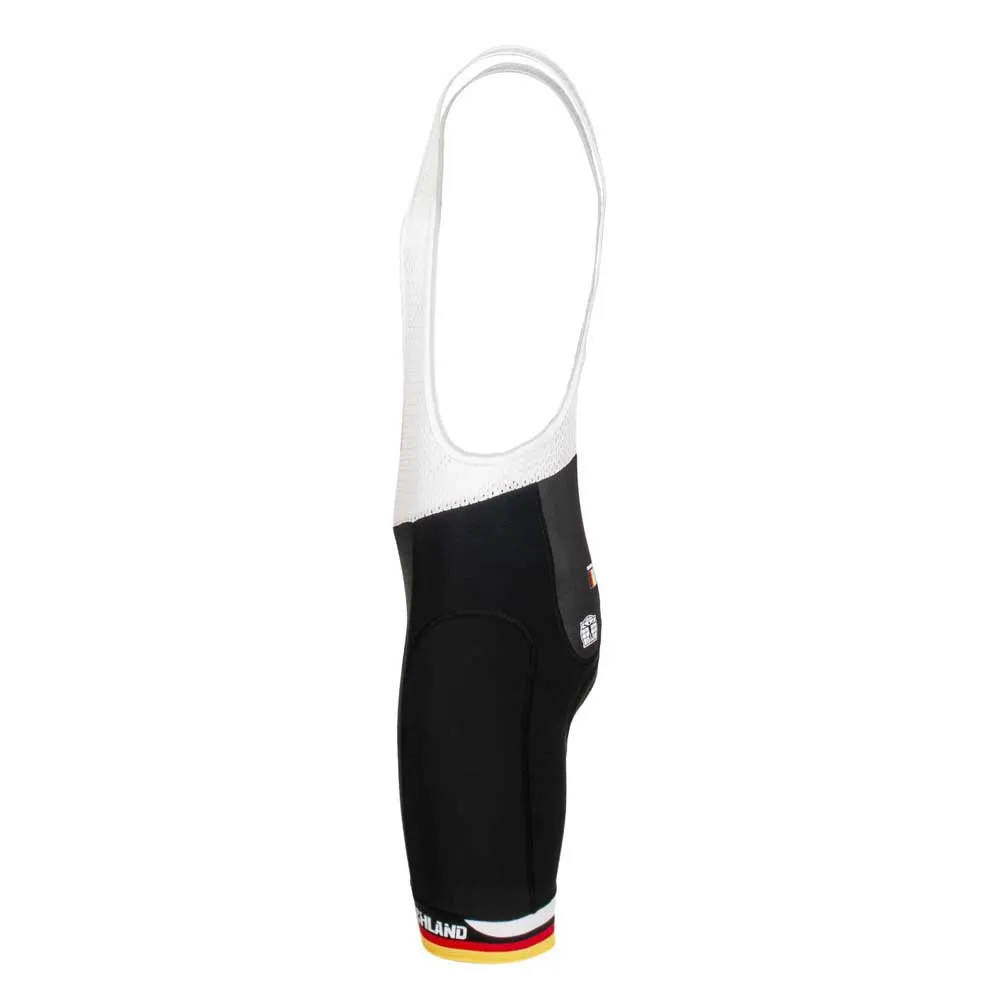 Bioracer Race Proven Germany Trägerhose, Black / white / germany flag Bioracer Race Proven Germany Trägerhose, Black / white / germany flag