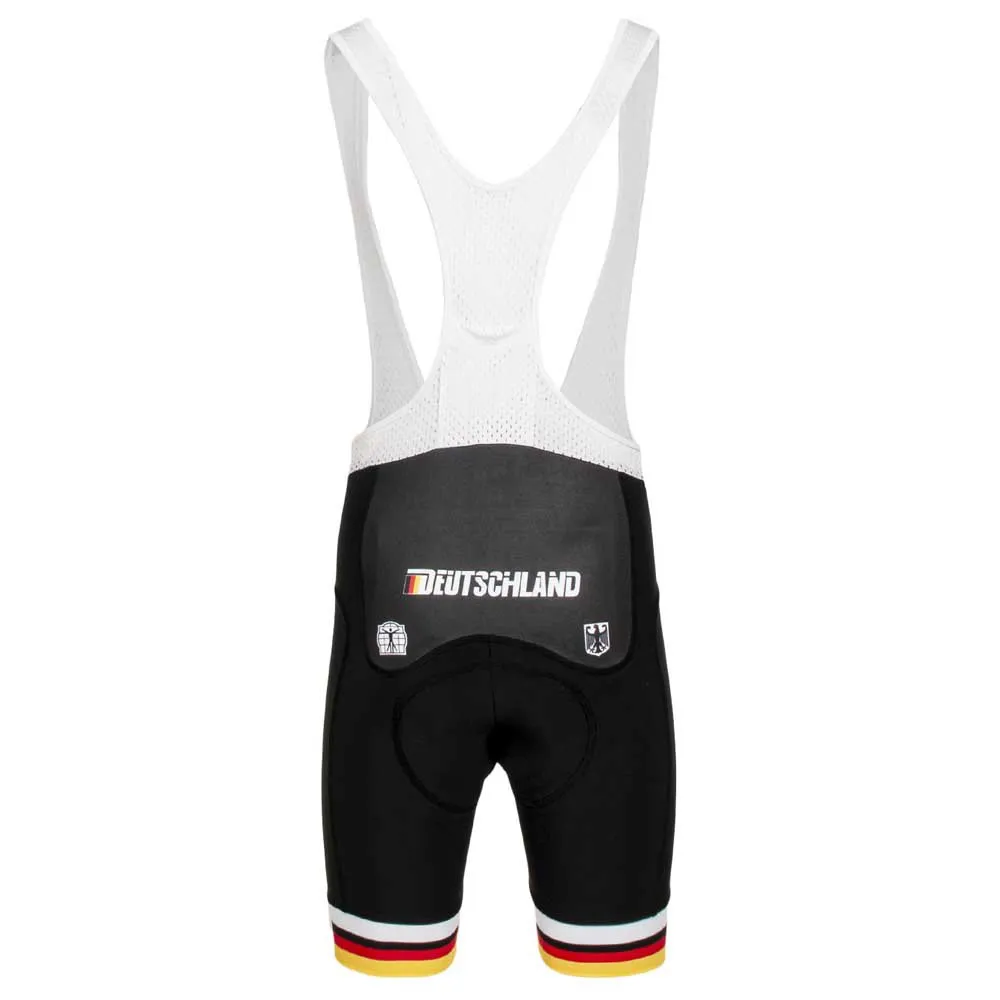 Bioracer Race Proven Germany Trägerhose, Black / white / germany flag Bioracer Race Proven Germany Trägerhose, Black / white / germany flag