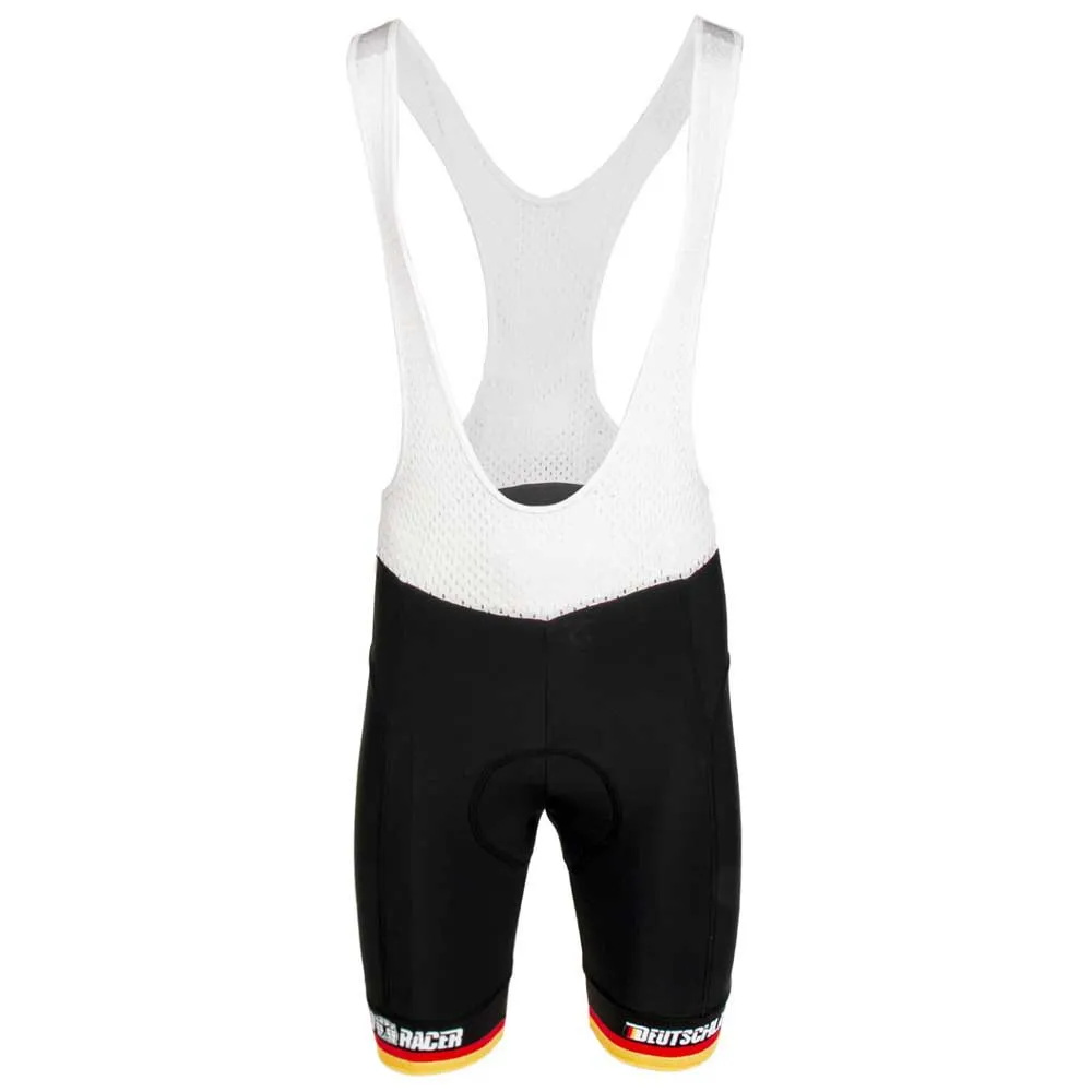 Bioracer Race Proven Germany Trägerhose, Black / white / germany flag Bioracer Race Proven Germany Trägerhose, Black / white / germany flag