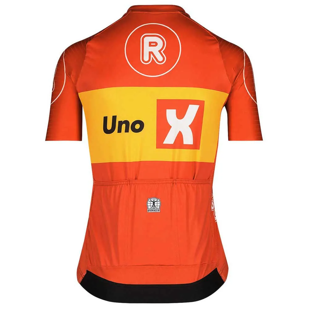 Bioracer Uno-x Icon Kurzarm-radtrikot, Yellow / red 2, S
