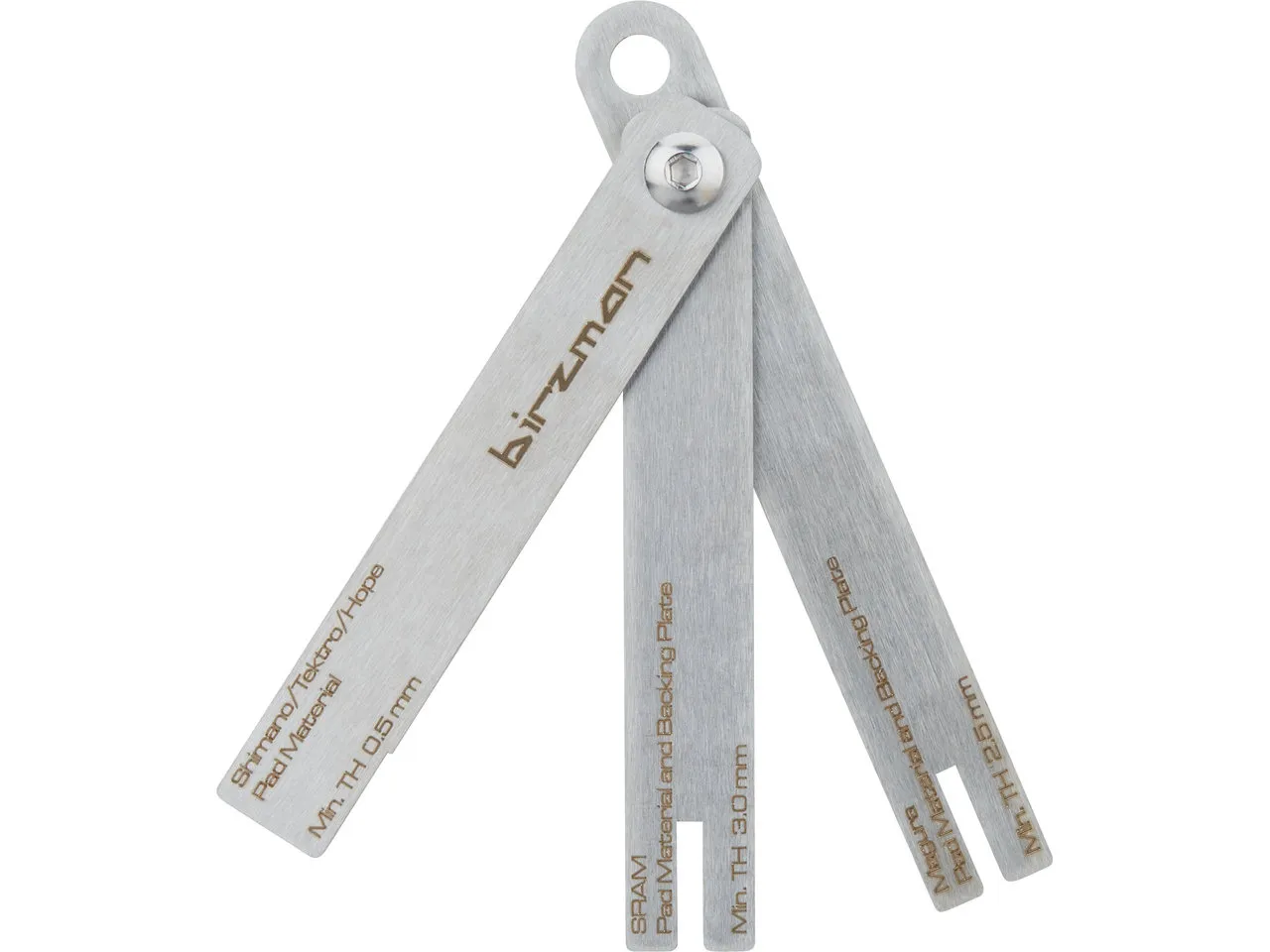 Birzman Brake Pad Wear Indicator Verschleißlehre für Bremsbeläge, Grau, one_size Birzman Brake Pad Wear Indicator Verschleißlehre für Bremsbeläge, Grau, one_size