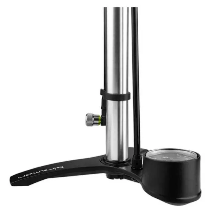 Birzman Snap-it Pro Standpumpe, Silver / wood, 220psi Birzman Snap-it Pro Standpumpe, Silver / wood, 220psi