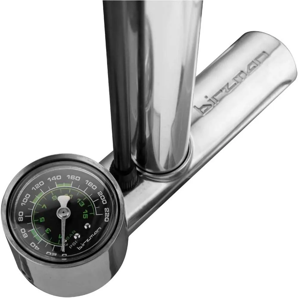 Birzman Tiny Tanker Helix Standpumpe, Silver, 220psi Birzman Tiny Tanker Helix Standpumpe, Silver, 220psi