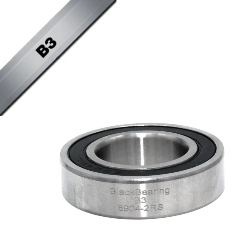 BLACK BEARING Kugellager B3 6904-2rs / 21.5 Unisex, silber, 21.5 x 37 x 9mm