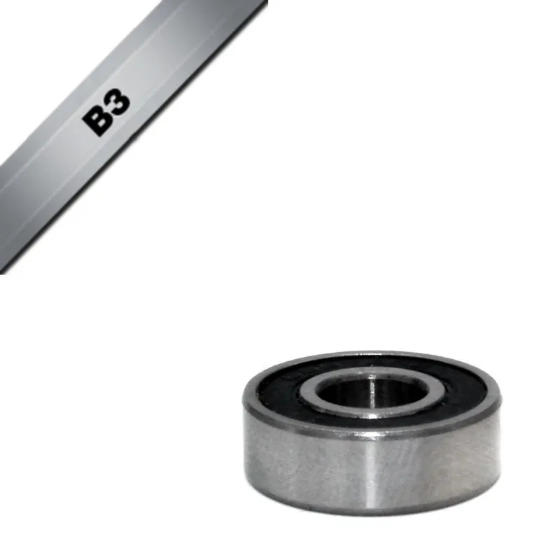 BLACK BEARING Kugellager B3 - 696-2RS - 6 x 15 x 5 Unisex, silber, TU BLACK BEARING Kugellager B3 - 696-2RS - 6 x 15 x 5 Unisex, silber, TU