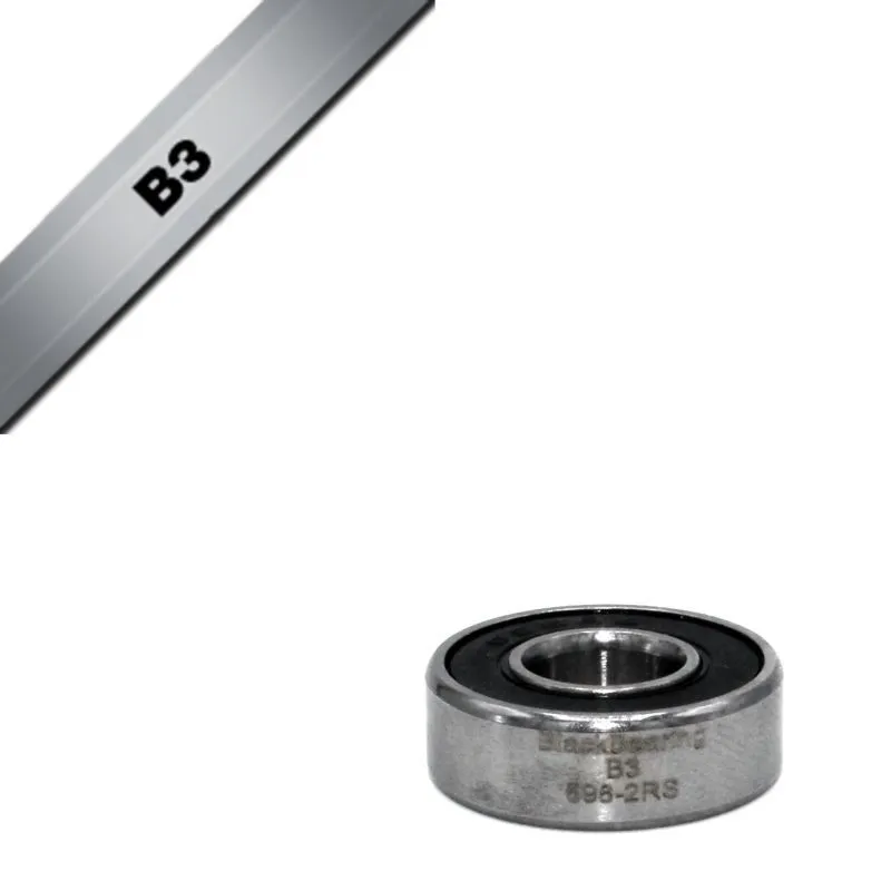 BLACK BEARING Kugellager B3 - 698-2RS - 8 x 19 x 6 Unisex, silber, TU BLACK BEARING Kugellager B3 - 698-2RS - 8 x 19 x 6 Unisex, silber, TU