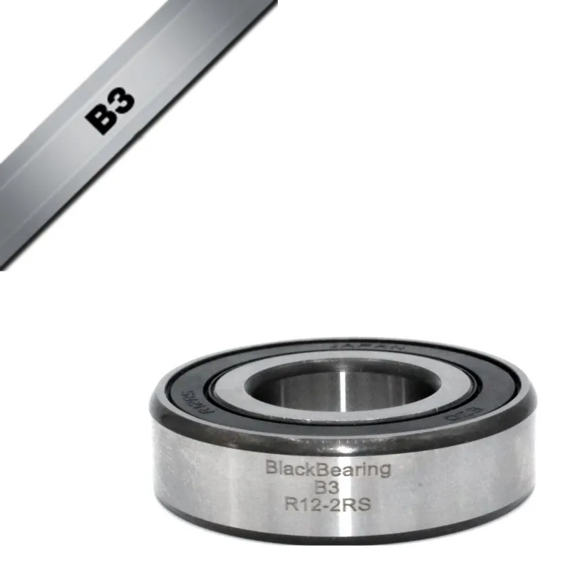 BLACK BEARING Kugellager B3 - R12-2RS - 19,05 x 41,28 x 11,11 Unisex, silber, TU