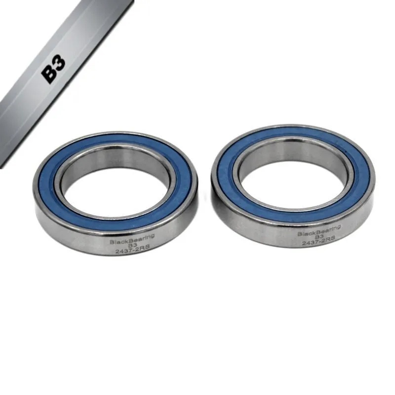 BLACK BEARING Lager für Tretlagergehäuse B3 24 x 37 x 7 mm (x2) Unisex, silber, TU BLACK BEARING Lager für Tretlagergehäuse B3 24 x 37 x 7 mm (x2) Unisex, silber, TU