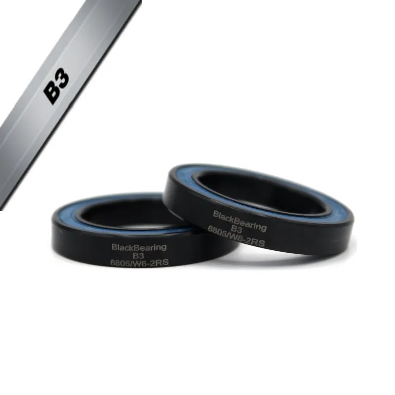 BLACK BEARING Lager für Tretlagergehäuse B3 25 x 37 x 6 mm Campagnolo Ultra Torque (x2) Unisex, schwarz, TU