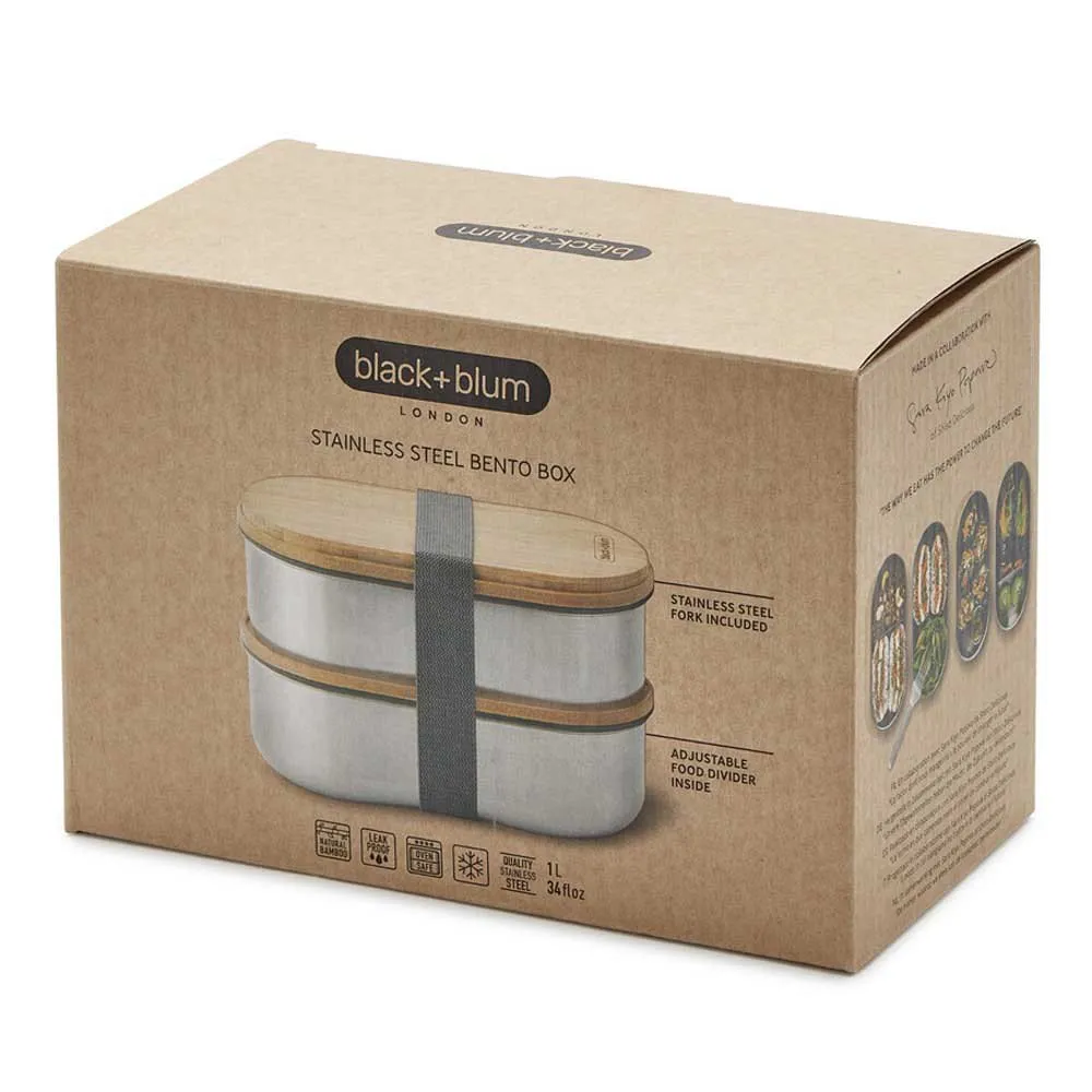 Black+blum Edelstahl Bento-lunchbox 1l, Almond / grey, One Size Black+blum Edelstahl Bento-lunchbox 1l, Almond / grey, One Size