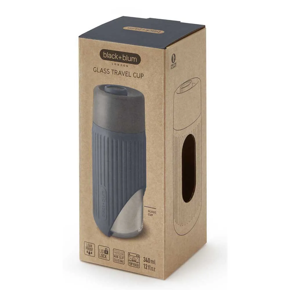 Black+blum Glass Travel Cup 340ml Thermobecher Black+blum Glass Travel Cup 340ml Thermobecher