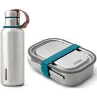 Black+blum Stainless Steel Bottle+ Lunchbox-set Black+blum Stainless Steel Bottle+ Lunchbox-set