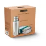 Black+blum Stainless Steel Bottle+ Lunchbox-set, Ocean, One Size