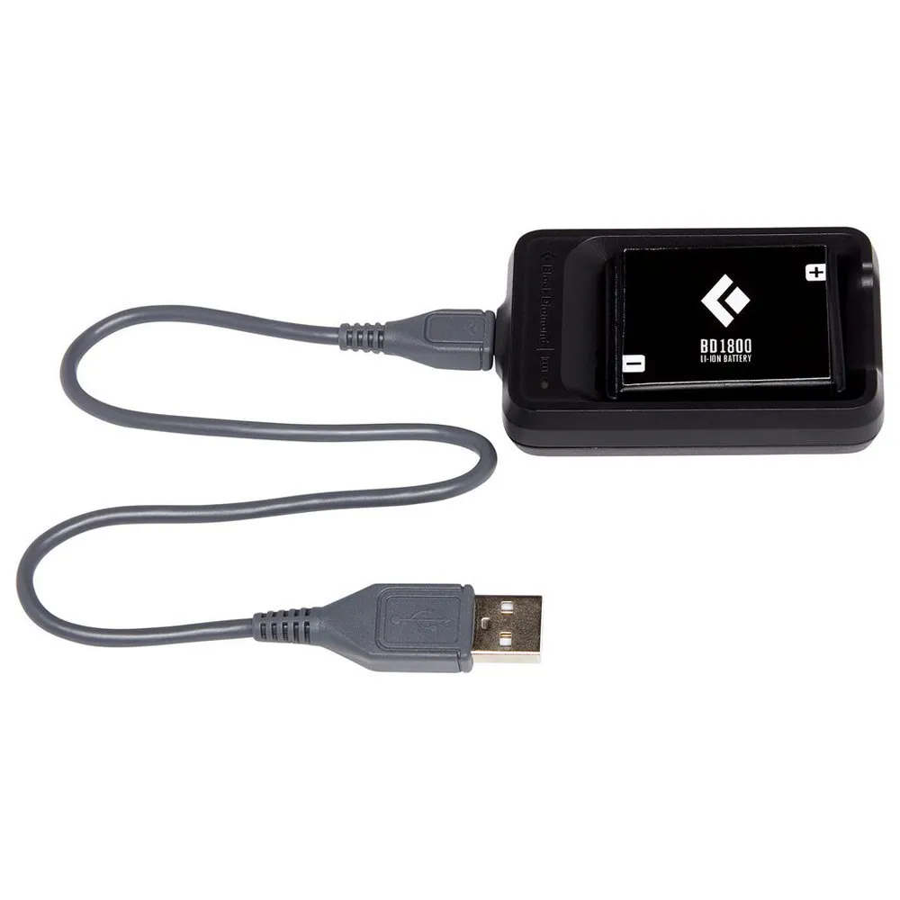 Black Diamond Bd 1800 Rechargeable Battery With Usb Ladegerät, Black, One Size Black Diamond Bd 1800 Rechargeable Battery With Usb Ladegerät, Black, One Size