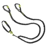 Black Diamond Elastische Schlaufen Mit Sicherungskarabiner Für Eispickel, Black, One Size
