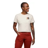 Black Diamond Faded Crop Kurzarm-t-shirt