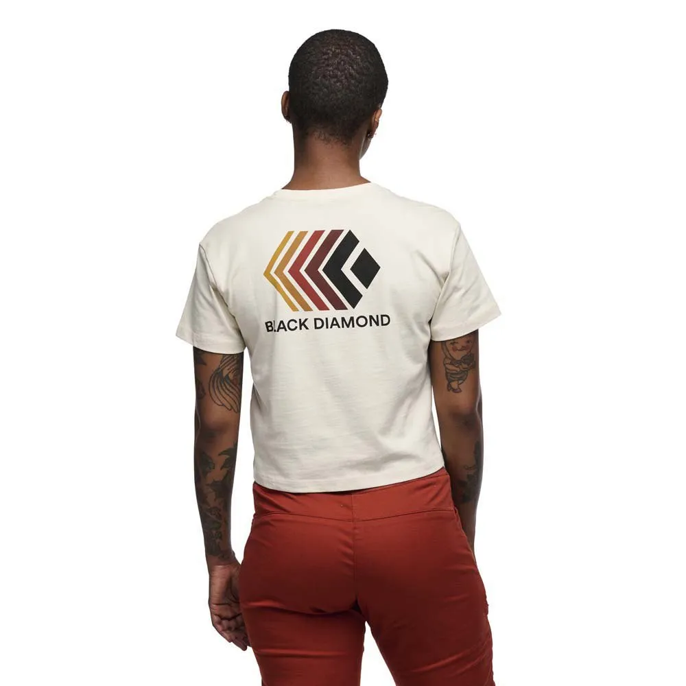 Black Diamond Faded Crop Kurzarm-t-shirt