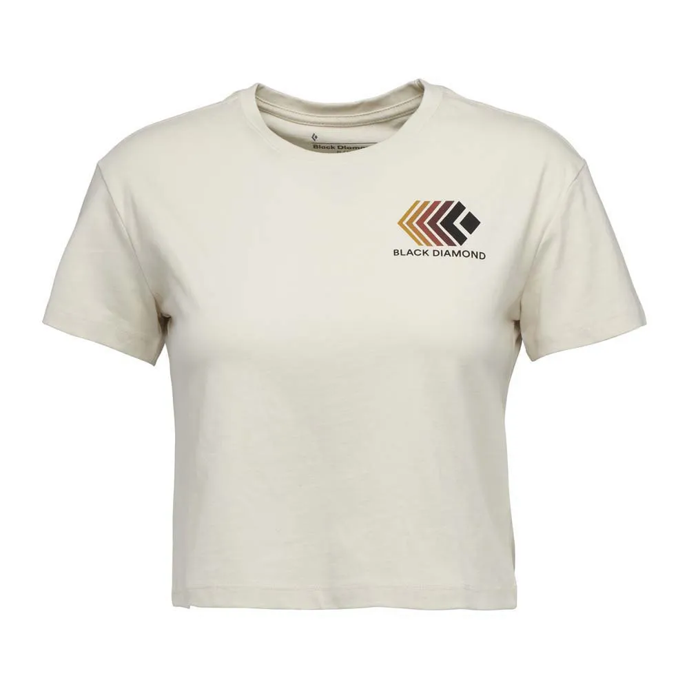 Black Diamond Faded Crop Kurzarm-t-shirt